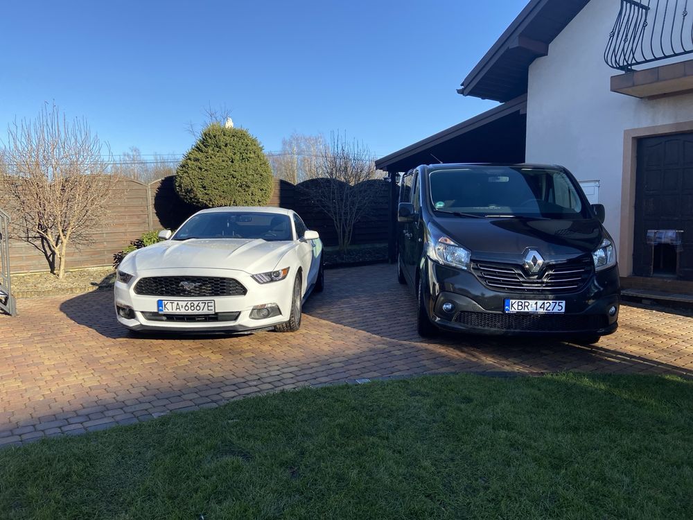 Samochody na imprezę okolicznościową Ford Mustang, Renault Trafic