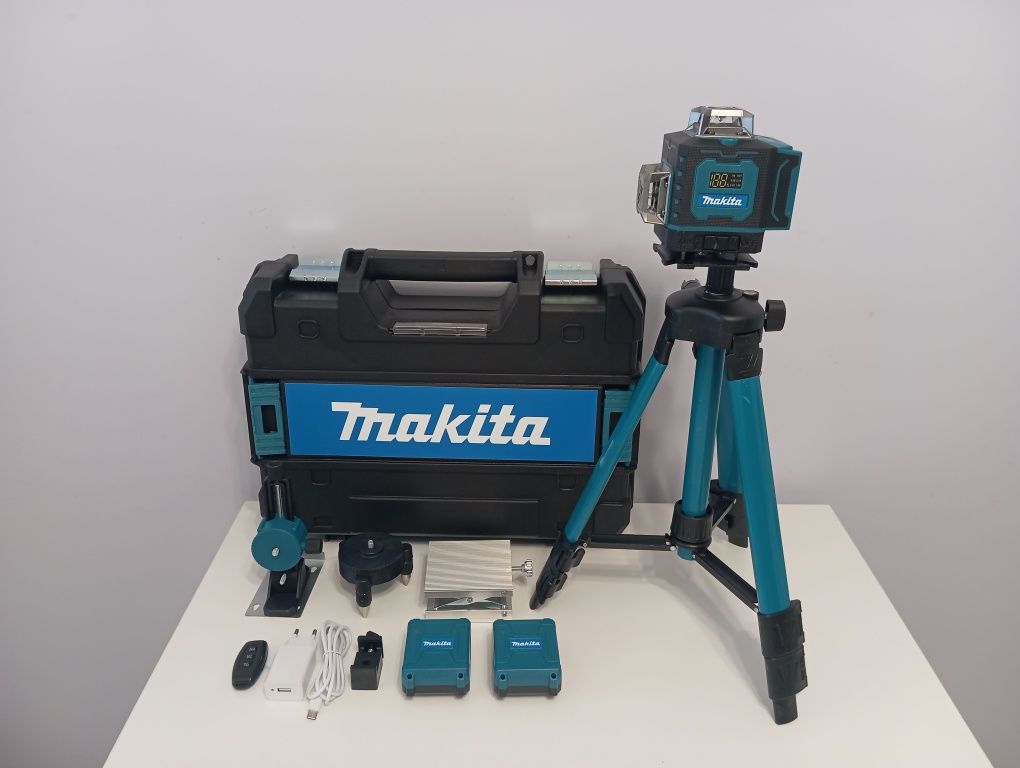 Новинка 2025! 2 АКБ. Makita 4D лазерний рівень. Кейс. Лазерный уровень