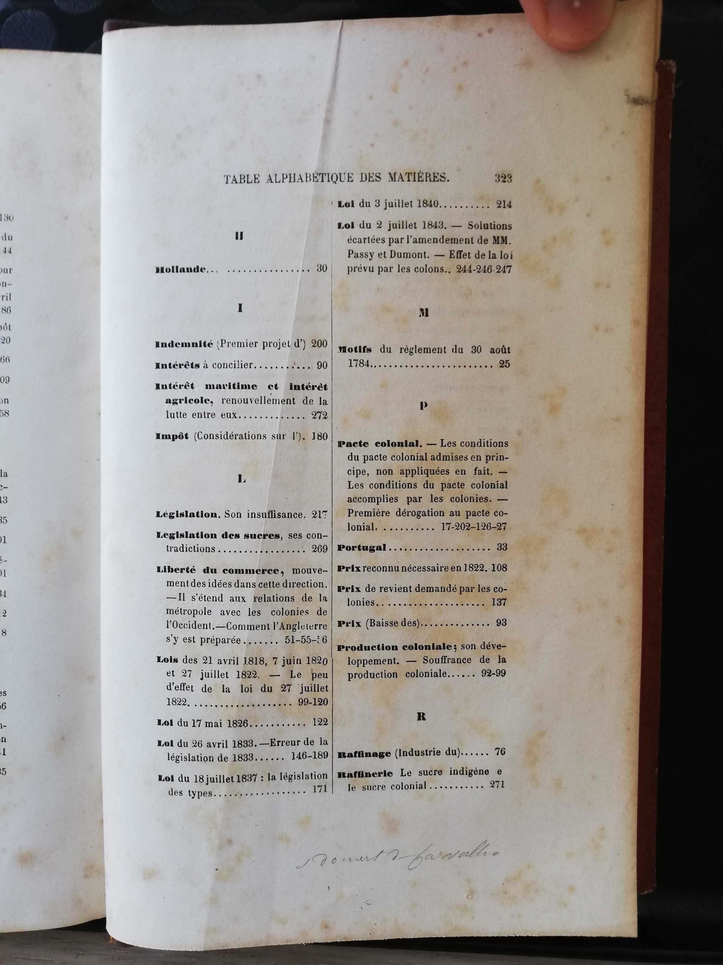 Étude sur le Système Colonial - M. Le Comte A. de Chazelles, ed. 1860
