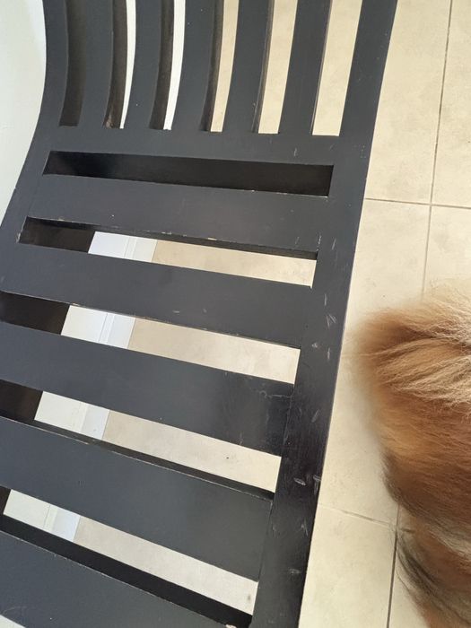 Ławeczka kolonialna siedzisko lite drewno