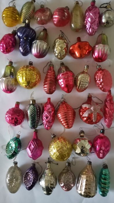 Елочные игрушки ссср  попугай ежь рыба