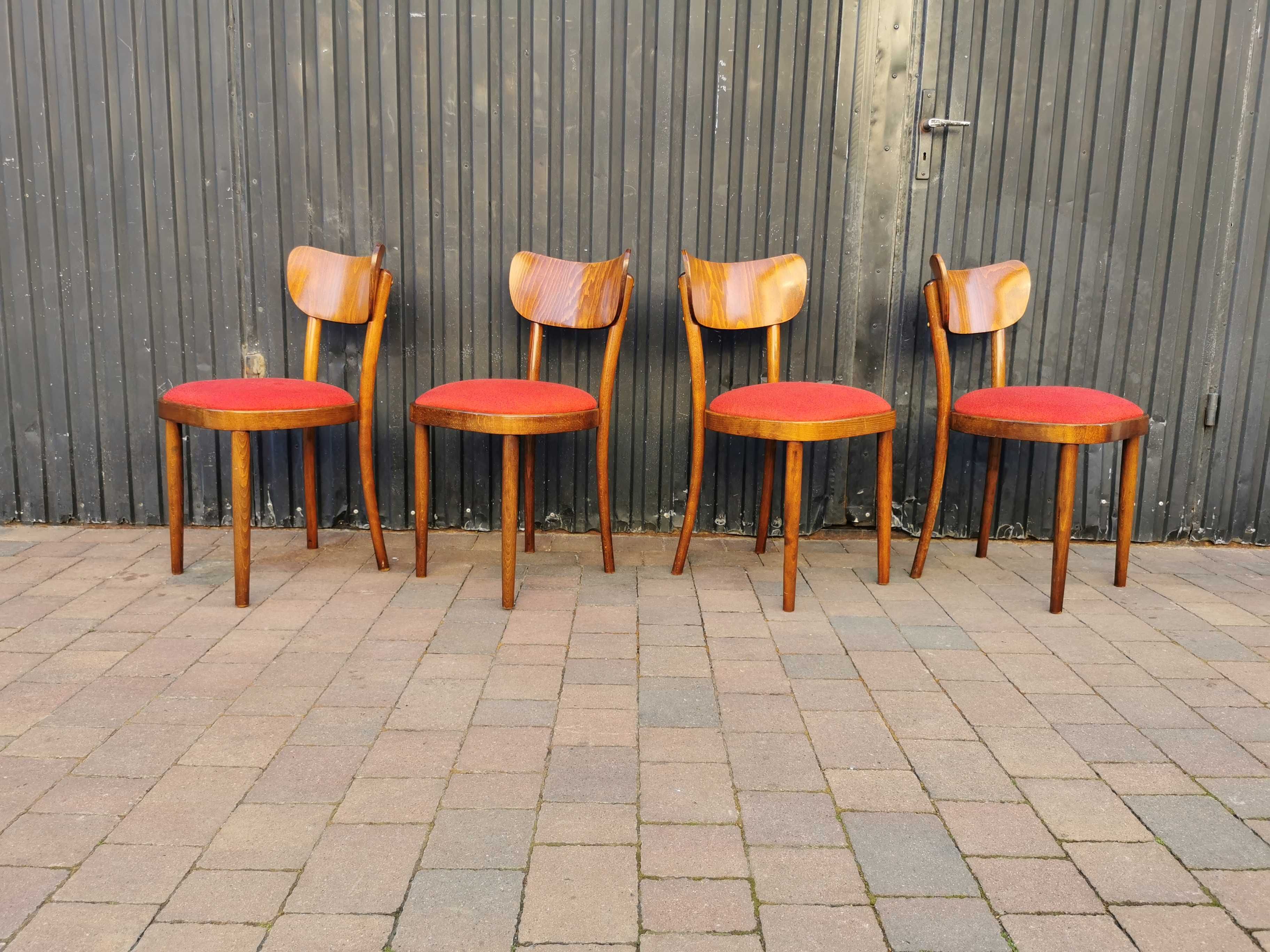 Krzesła TON (Thonet), Czechosłowacja '60, Vintage, PRL design, Retro