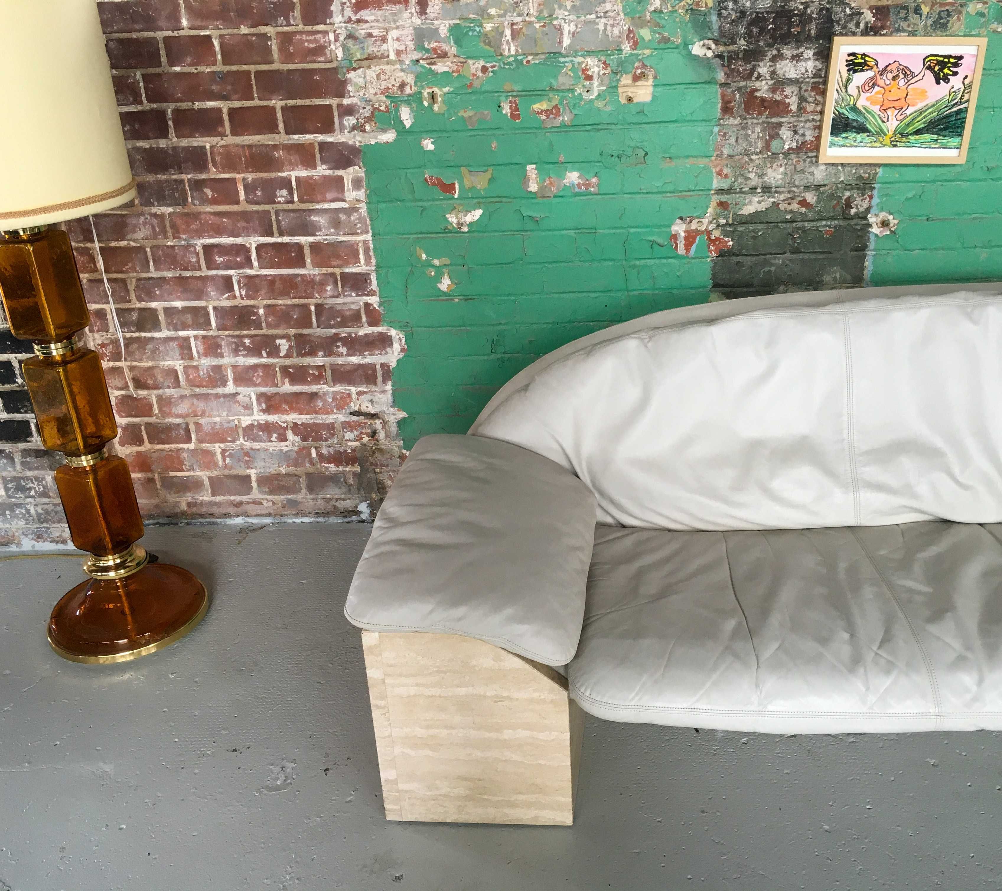 Hain & Thome sofa Air na kamiennych podstawach lata 80 vintage design