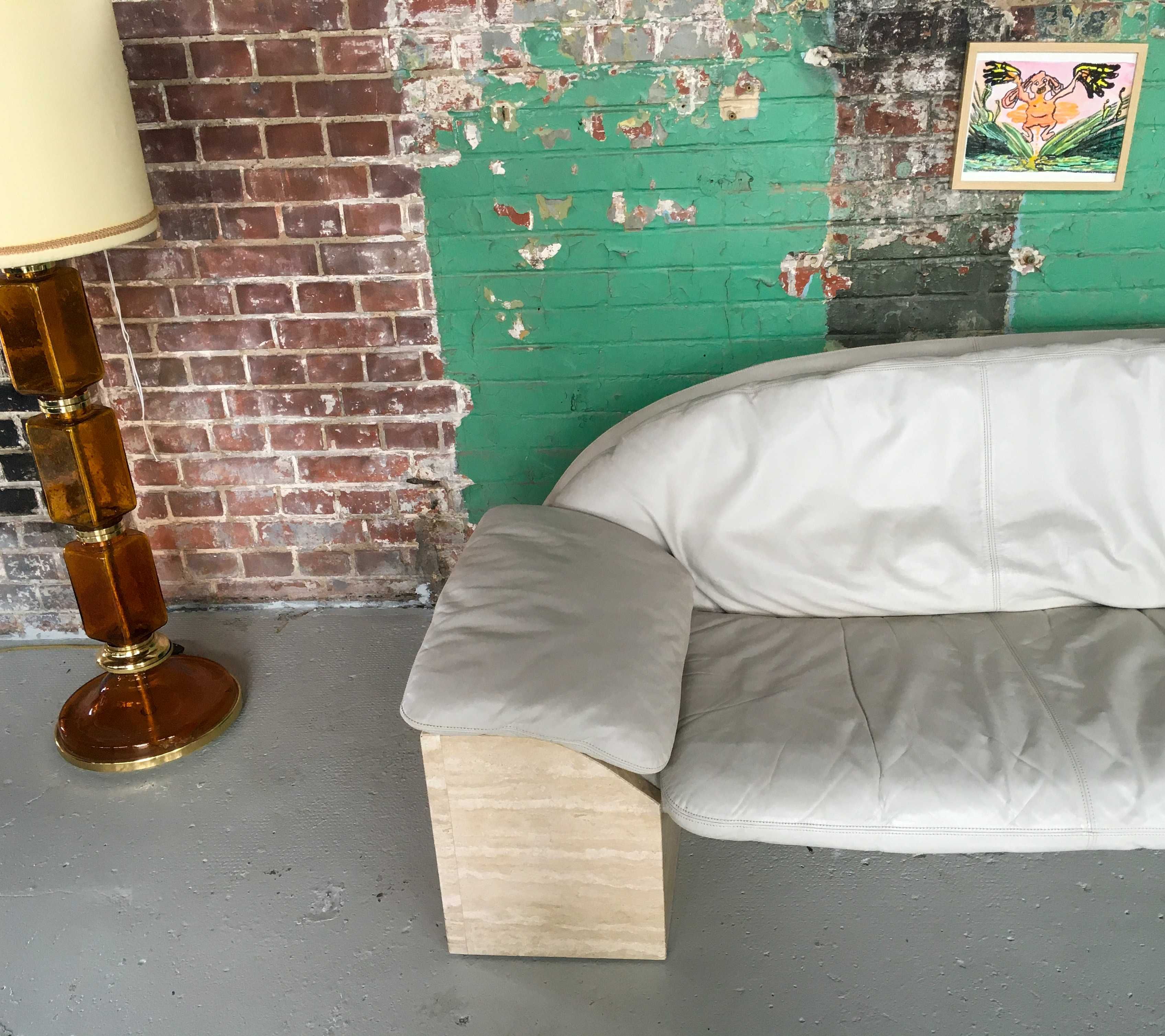 Hain & Thome sofa Air na kamiennych podstawach lata 80 vintage design