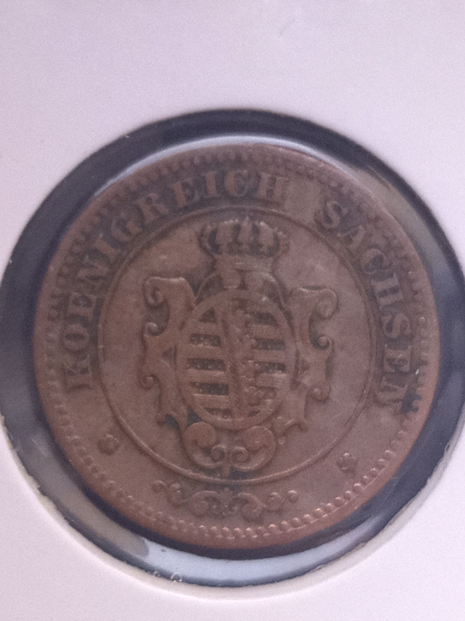 Niemcy Saksonia 2 Pfennig 1869