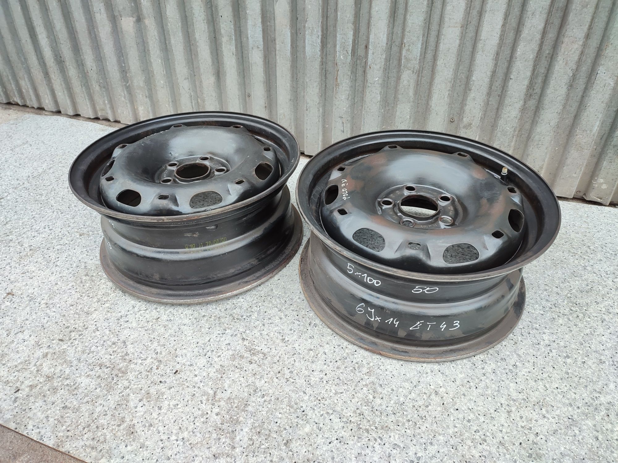 VW Polo 9N Skoda Fabia I felga felgi stalowe 14 Cali 6JX14 ET43 5x100
