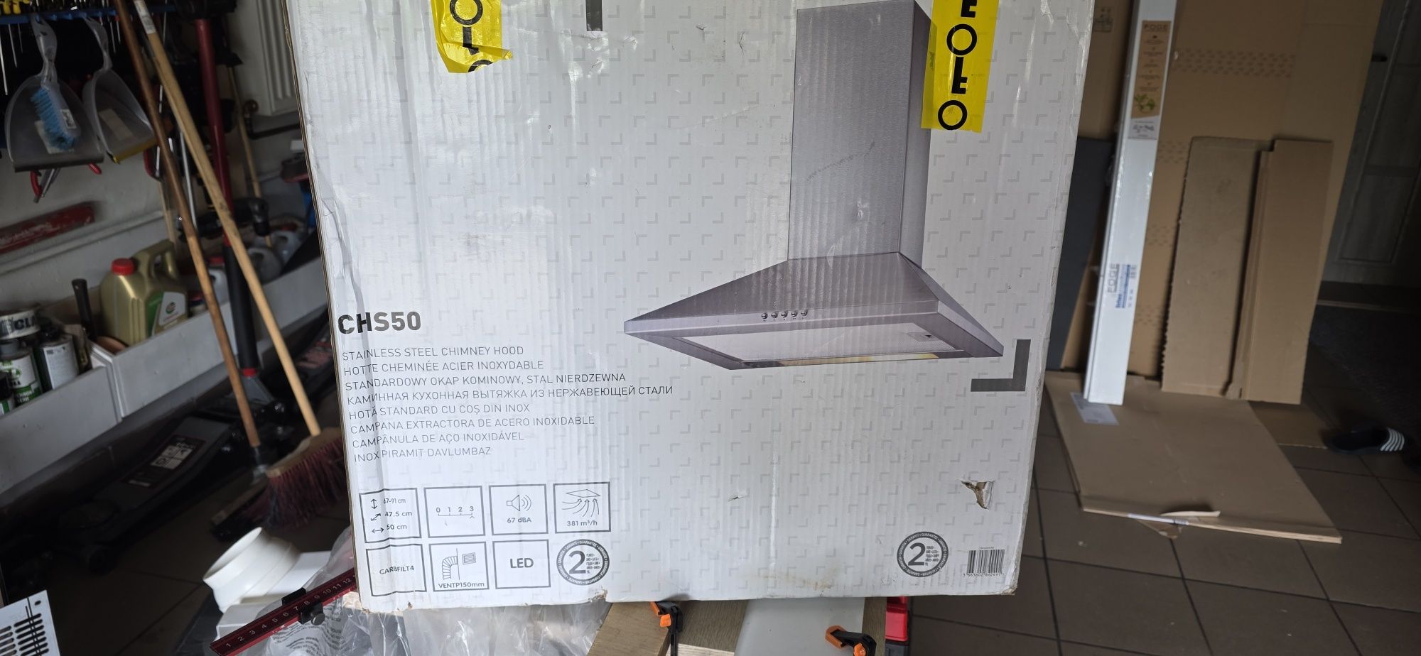 Okap kominowy CHS50 INOX PIRAMIT