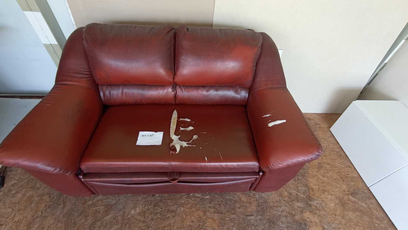 ODDAM ZA DARMO Sofa z eko skóry z funkcją spania