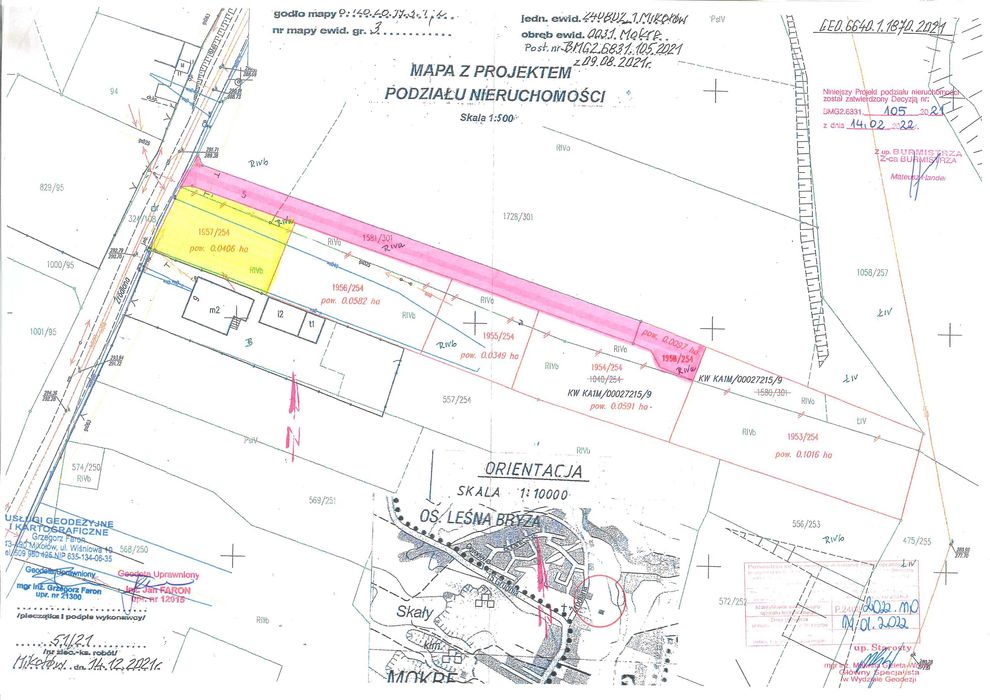 Działka budowlana 406 m2 + udział w wspólnej drodze 47,02 m2 x 230 zł