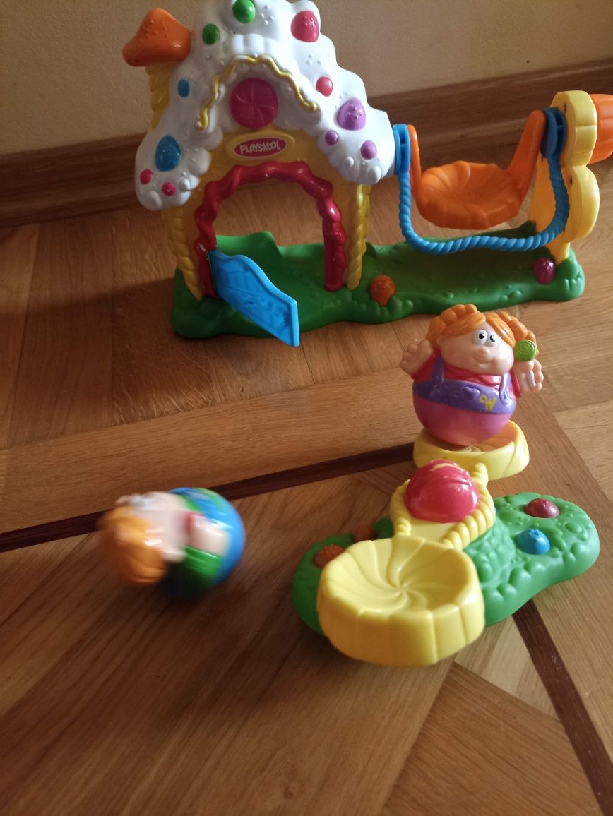 Jaś i Małgosia Playskool karuzela chatka ze zjeżdżalnią wańka wstańka