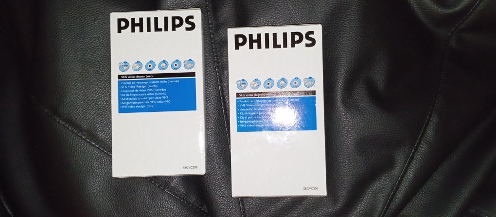 Cassetes limpeza VHS Philips