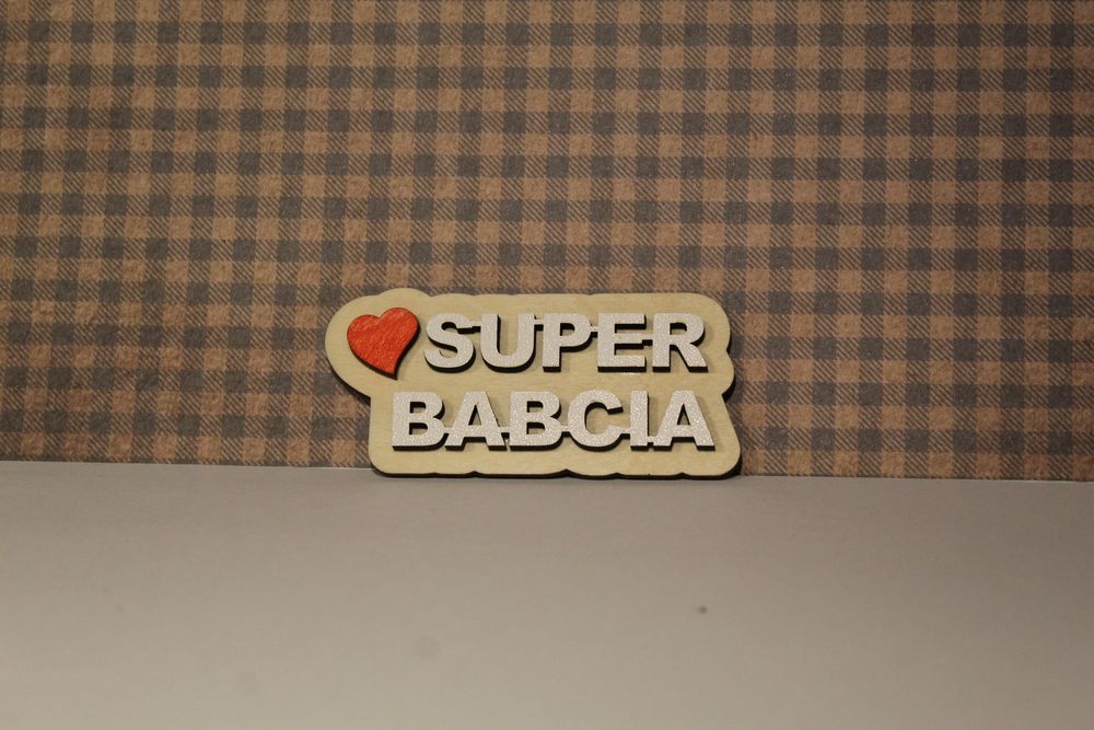 Magnes na lodówkę Super Babcia