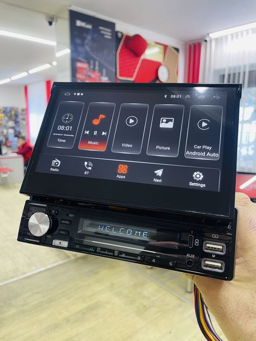 Магнітола 1 din  Nextone MD-757 з виїздним екраном/ANDROID