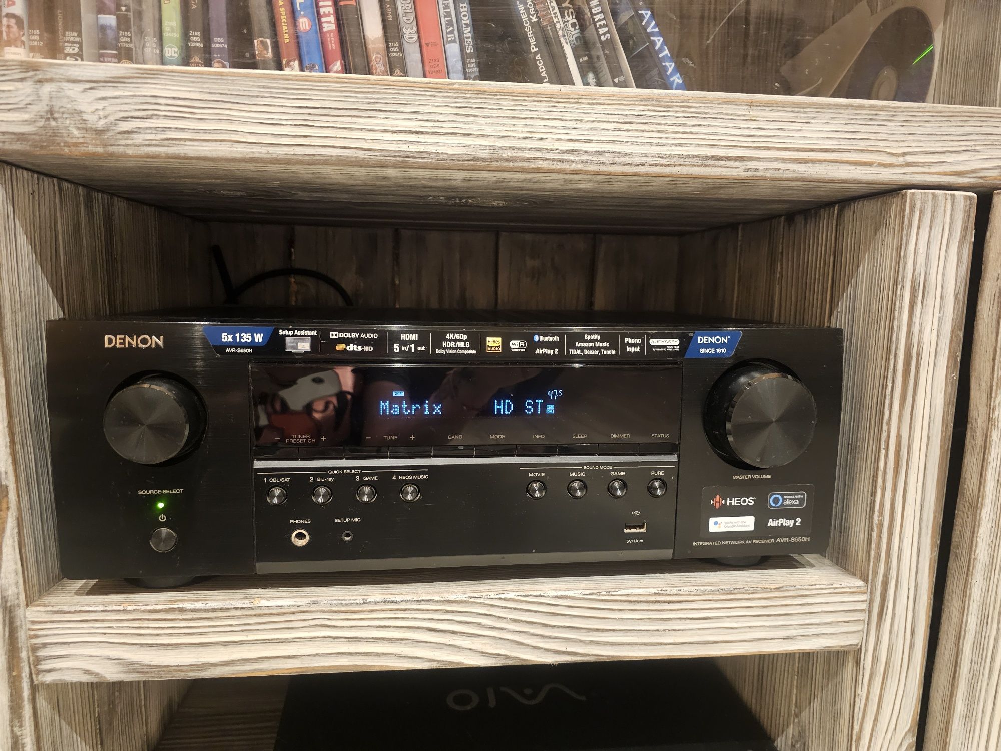 Amplituner Denon AVR S650H