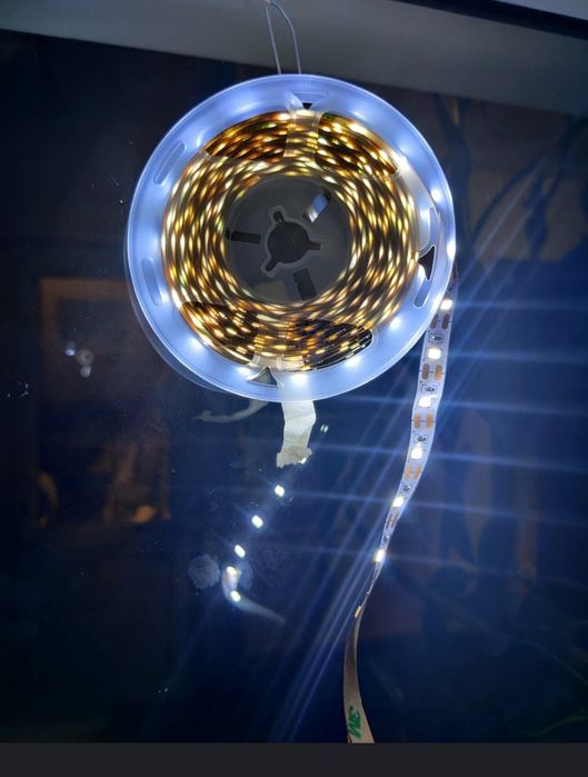Светодиодная LED лента 5 метров, питание 12v DC (теплый и холодный све