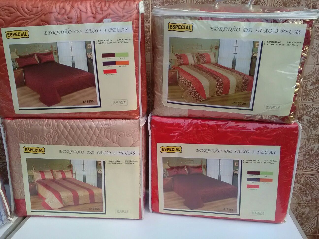 Colchas para cama de casal novas artigo de loja