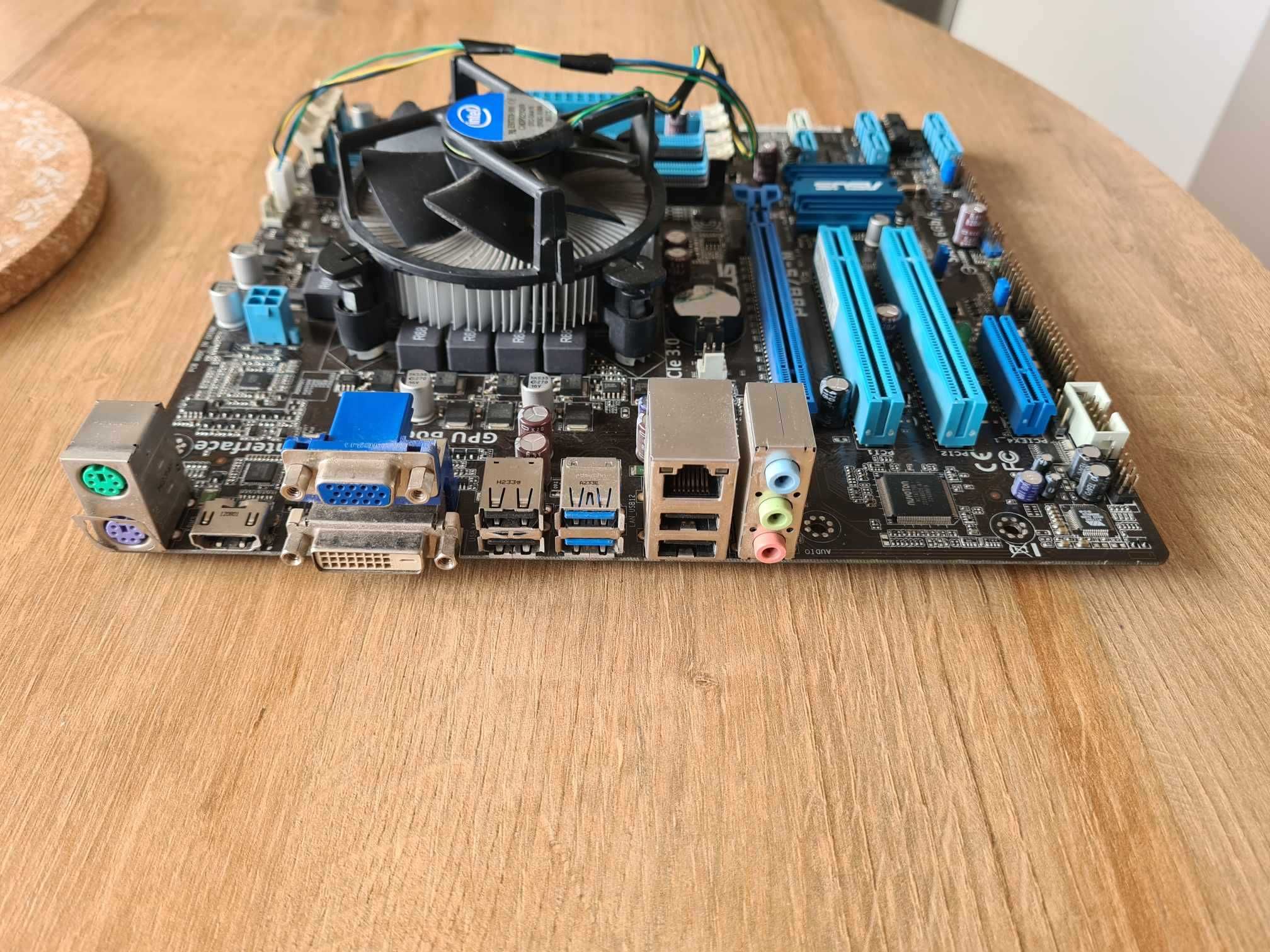 Części z komputera PC płyta główna Asus + procesor Intel + chłodzenie