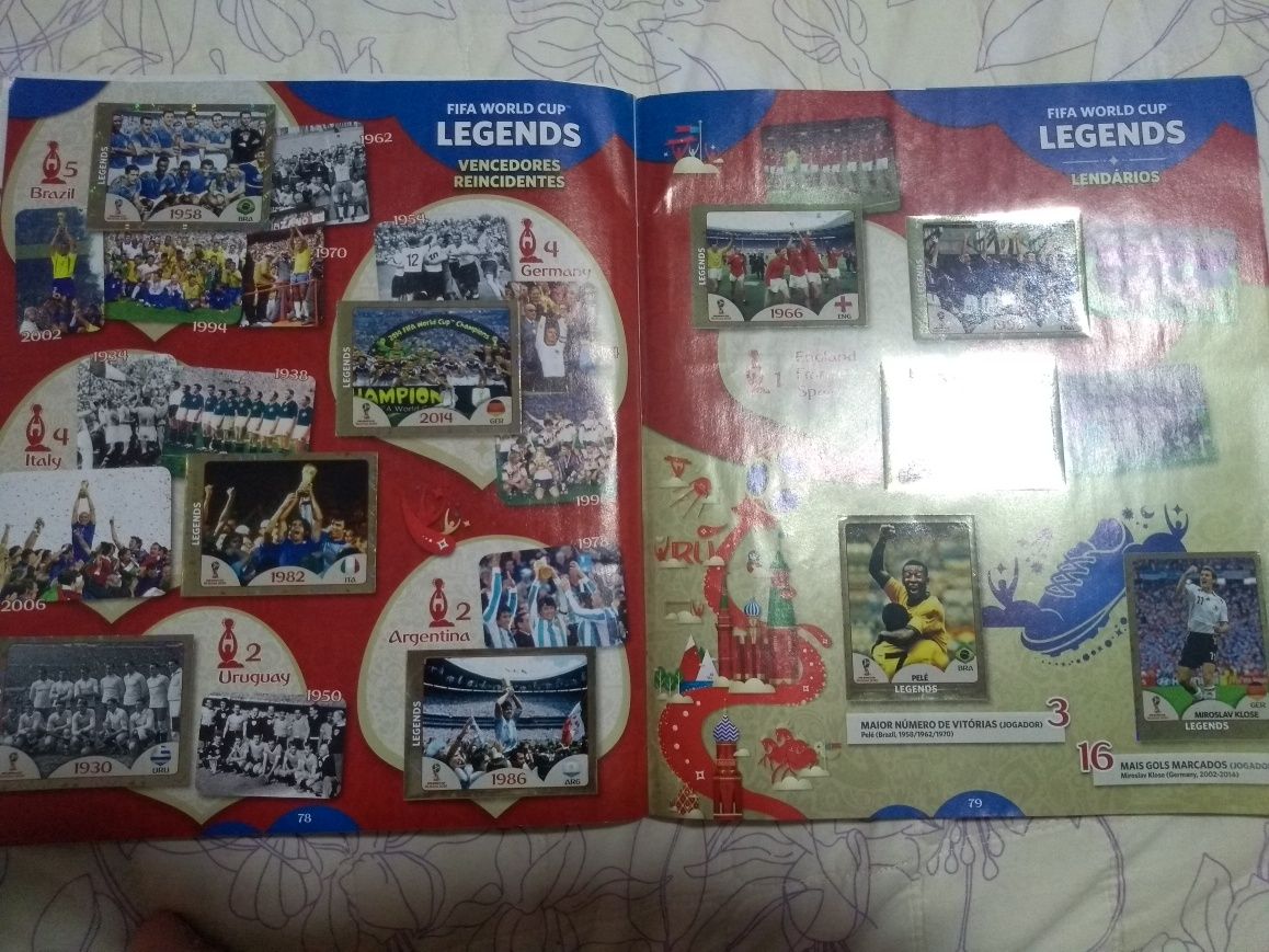 Album Panini Copa Rússia 2018