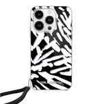 Etui Karl Lagerfeld IML Zebra Pattern & Cord na iPhone 15 Pro - czarne