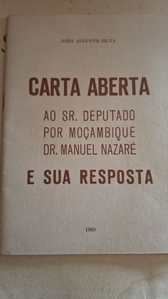 Carta aberta sr deputado Manuel Nazaré Moçambique 69 colonias