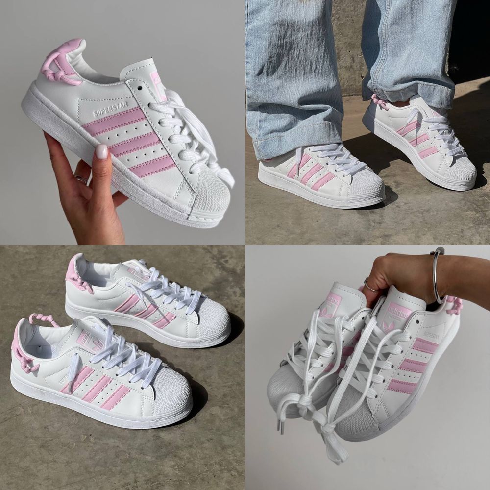 БЕЗ ПЕРЕДОПЛАТ‼️[36-40] Жіночі кросівки Adidas Superstar Knotted Rope
