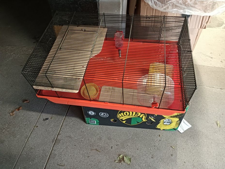 Klatka dla chomika z akcesorami