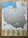 Mapa zdrapka Polski duża dla podróżników