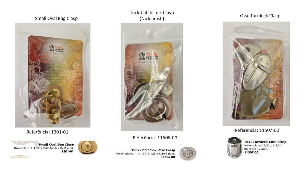 Fivelas Tandy Leather – novas/unidade