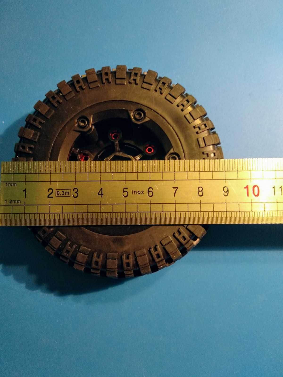Rodas com jante em plastico para Crawlers