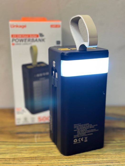 Повербанк з сонячною батареєю 50000 mah Power bank Solar Павербанк