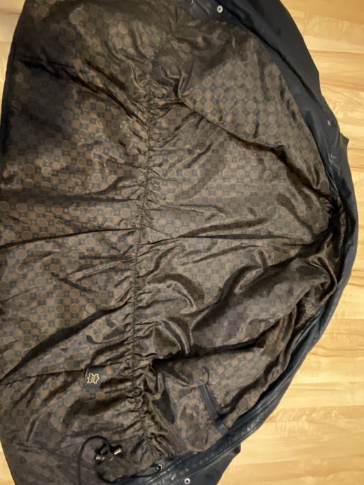 Czarna 50 M/ L męska skóra kurtka skórzana lekko ocieplana Vintage