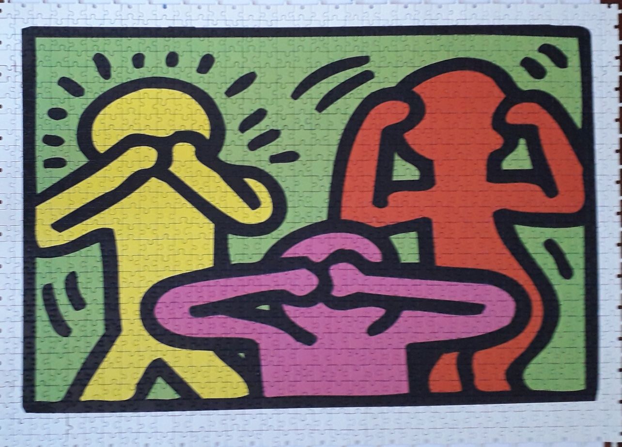 Puzzle Ravensburger Keith Haring 32000 peças  Montado