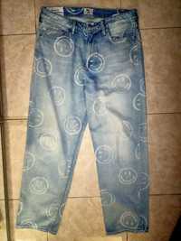 H&M×SMILEY джинсы широкие