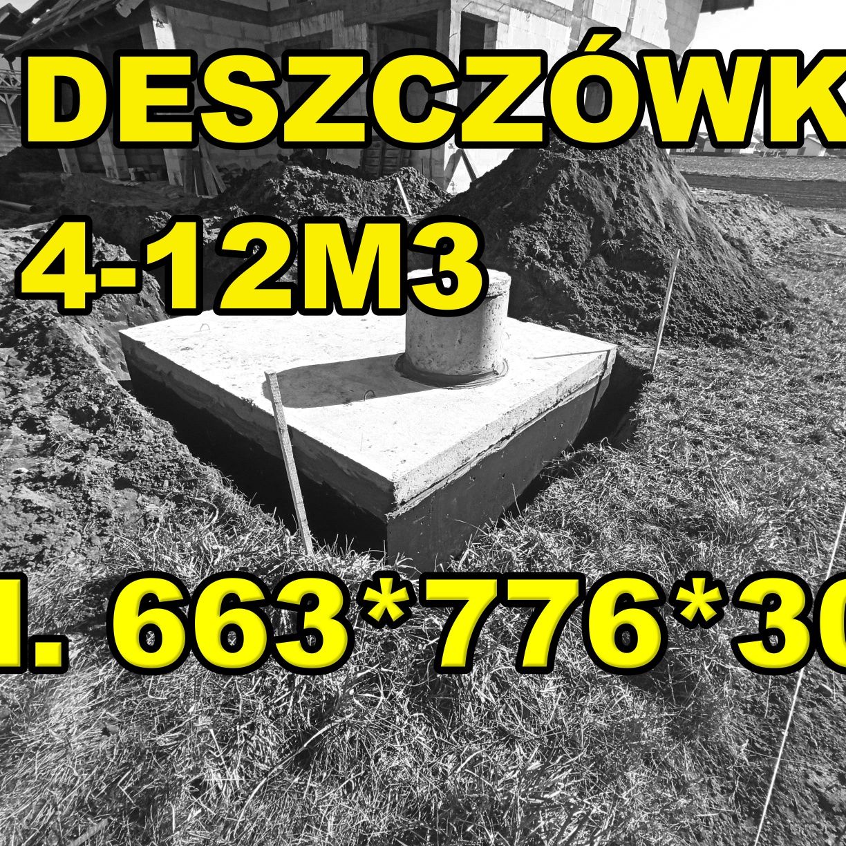 Szambo 10m3, deszczówka, zbiornik betonowy, Eko szambo