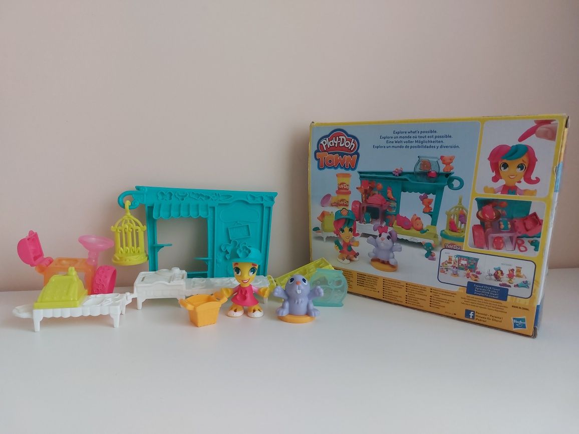 Play Doh Town, zestaw kreatywny Sklepik ze zwierzętami