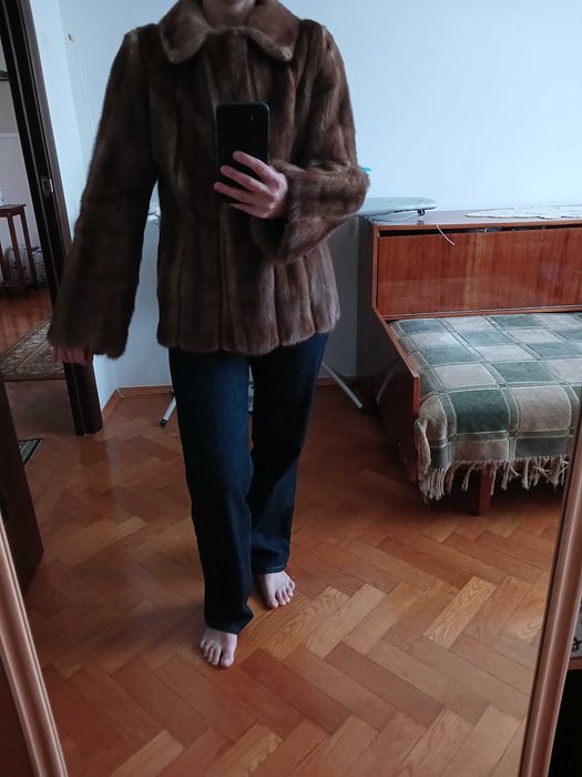 Жіноча норкова шуба, розмір S/M