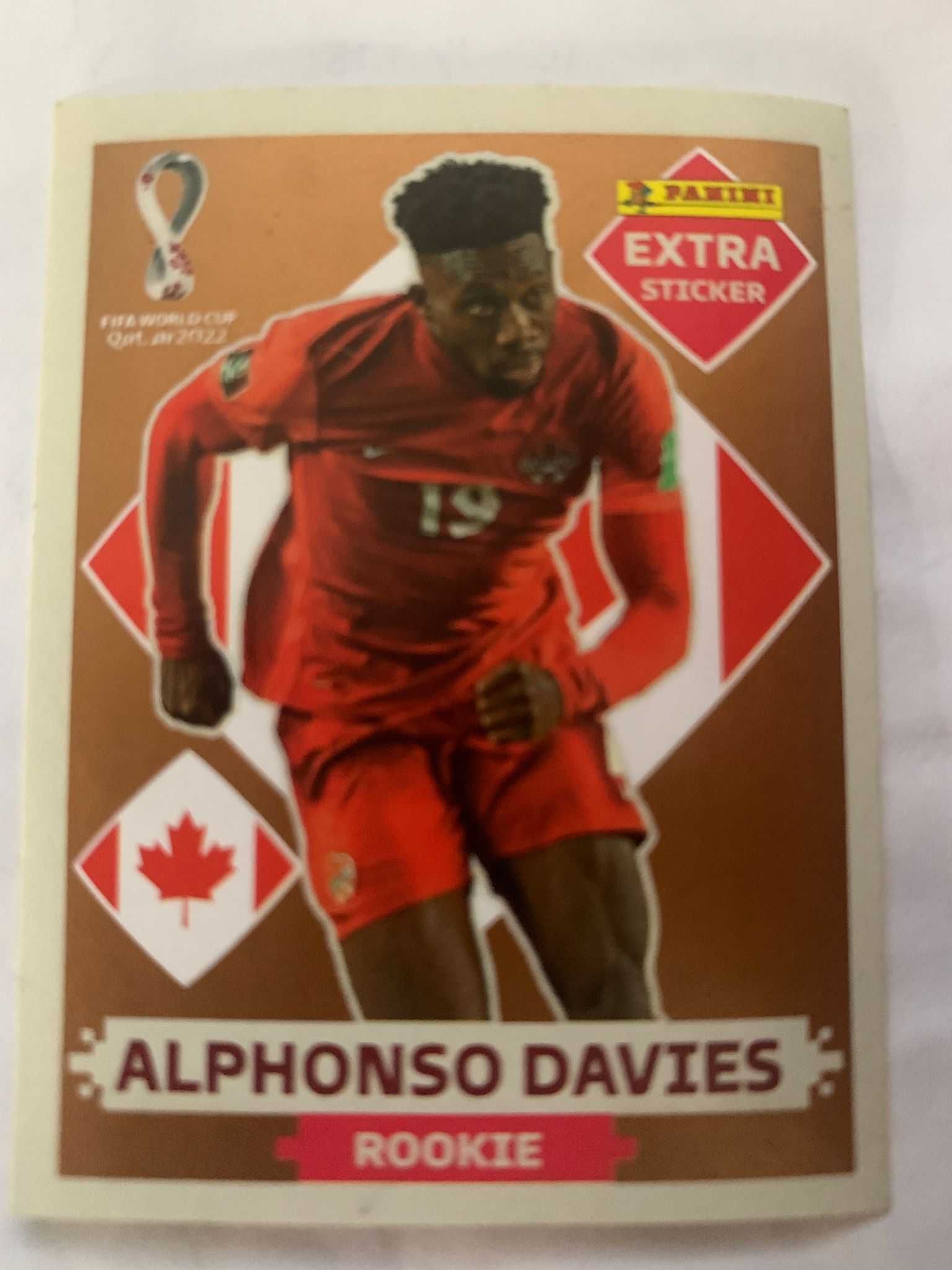 Cromo Alphonso Davies (Bronze) - Panini Qatar 2022