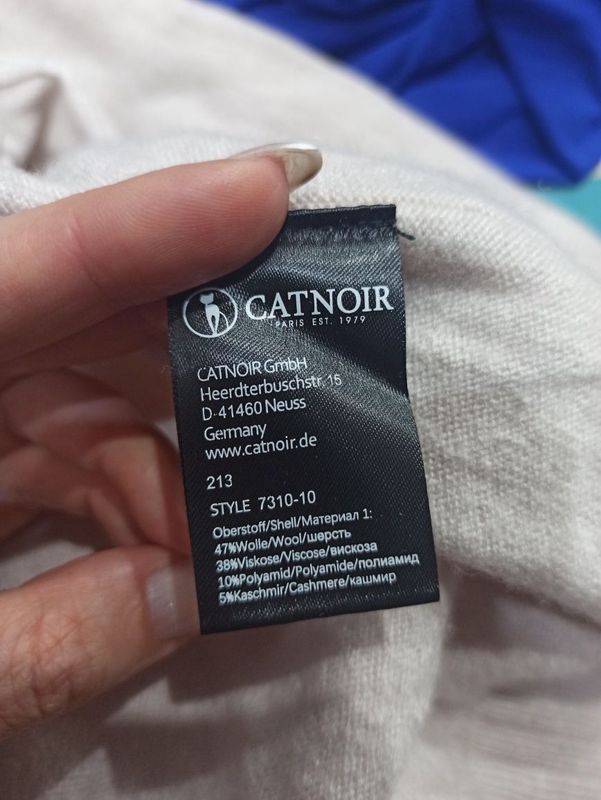 Catnoir Paris lekki sweterek kaszmir wełna r. Xs/s