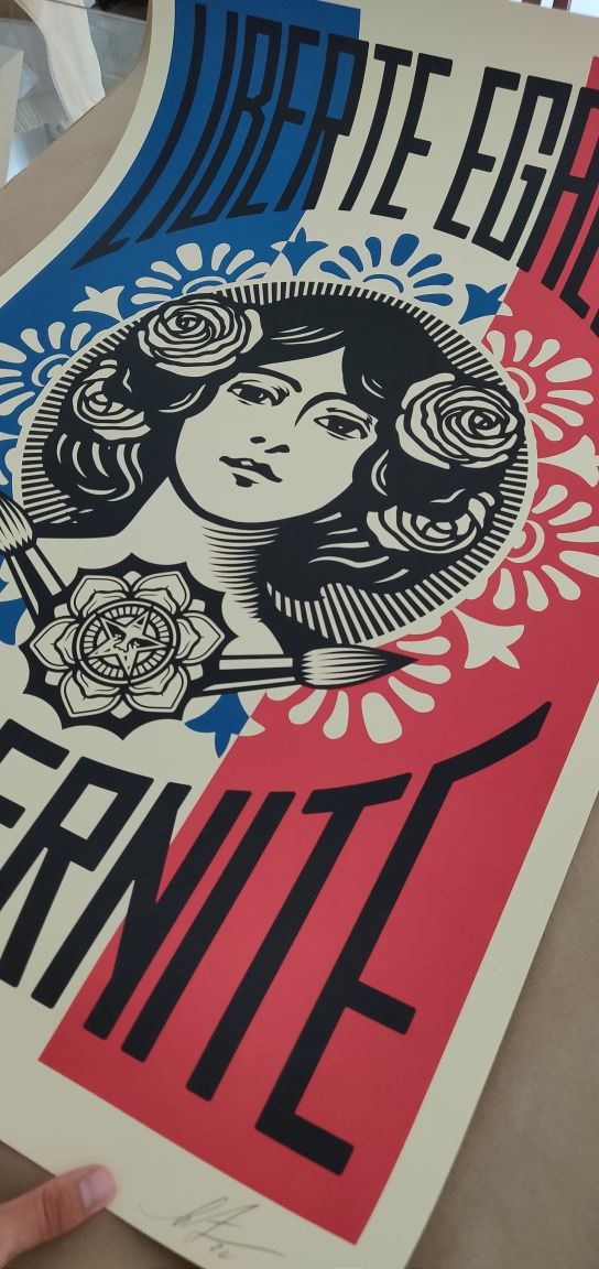 Obey - Shepard Fairey - LIBERTÉ, ÉGALITÉ, FRATERNITÉ - Litografia Ass.