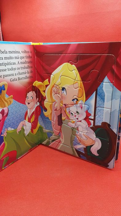 Livro Infantil - REF PINF - Princesas, A Gata Borralheira Livro Puzzle