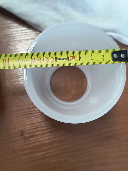 Klosz szklany biały nowy