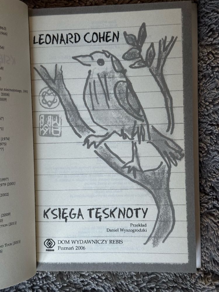 Ksiega Tęsknoty Leonard Cohen