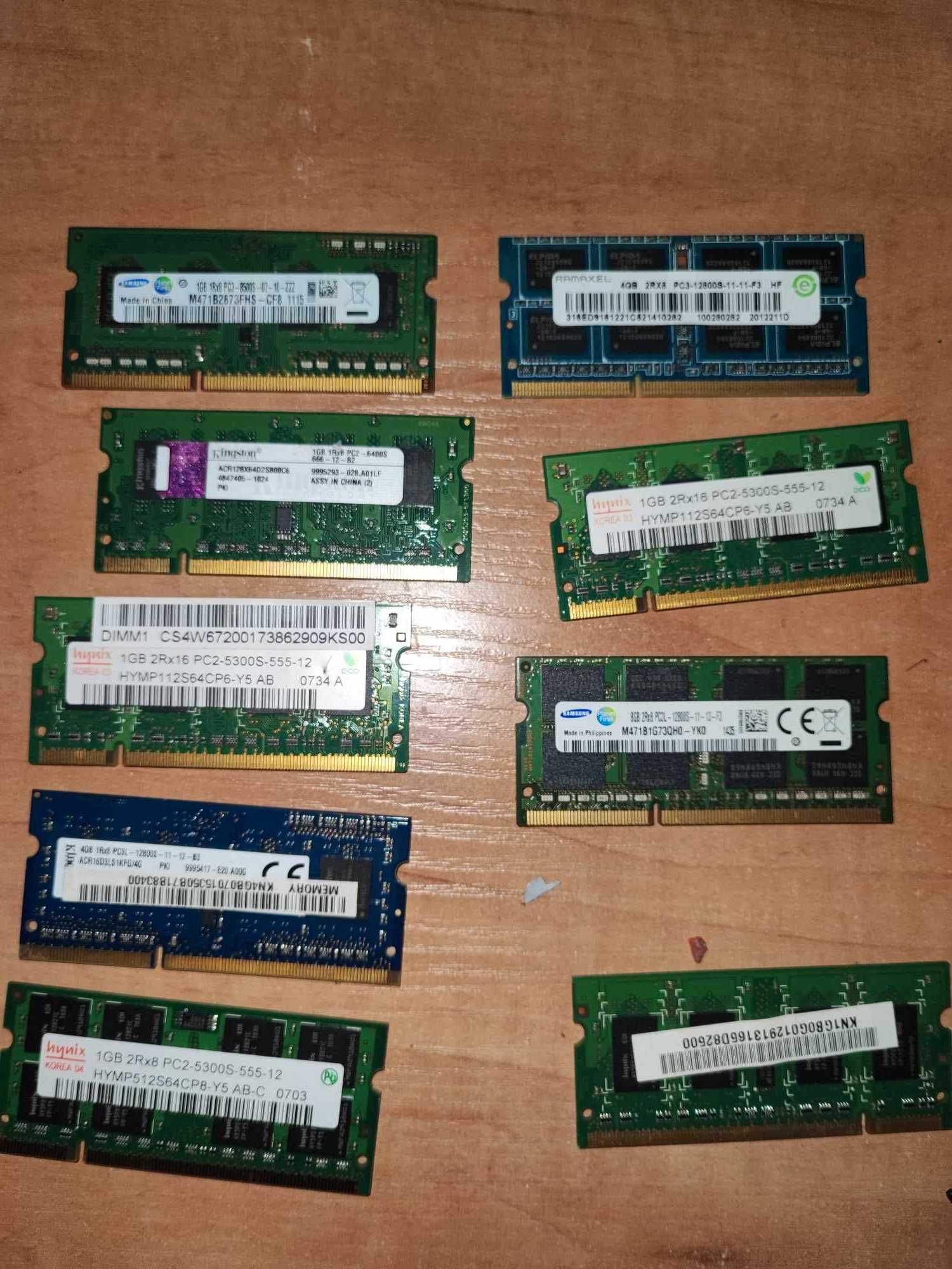 Ramy do Laptopów DDR2 4GB i DDR3 8GB plus karta graficzna