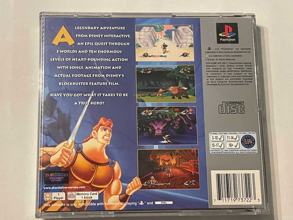 Disney Hercules PSX PS1 Playstation angielska komplet