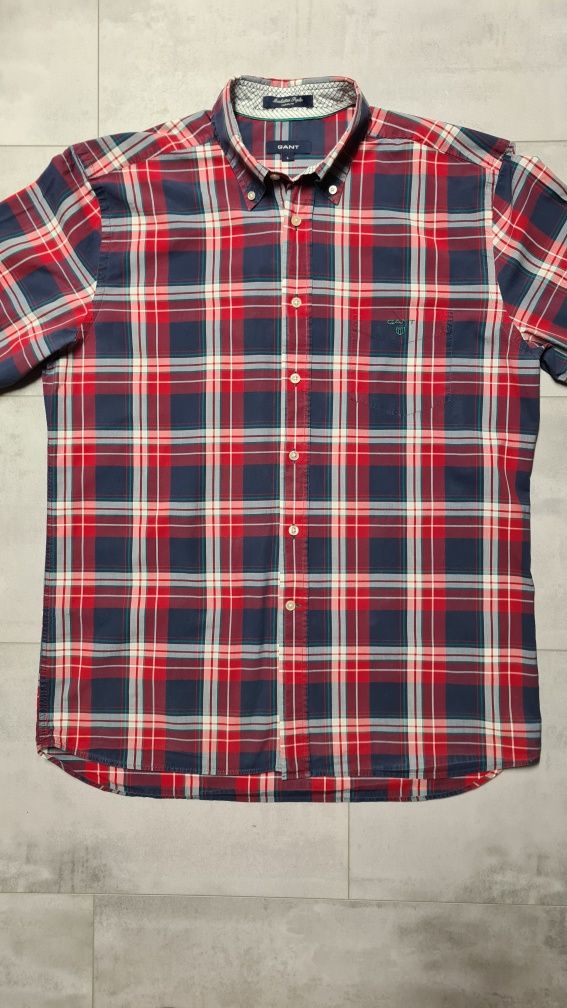 Męska koszula GANT,  rozm. L-XL, 100% bawełny, stan bdb