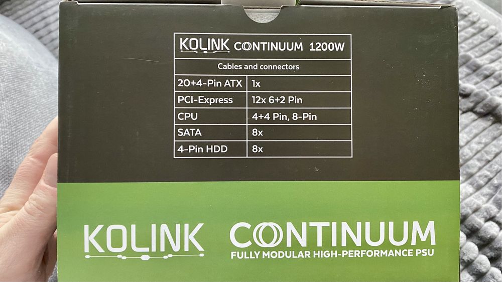 Блоки живлення 80 PLUS Platinum 1200w Kolink