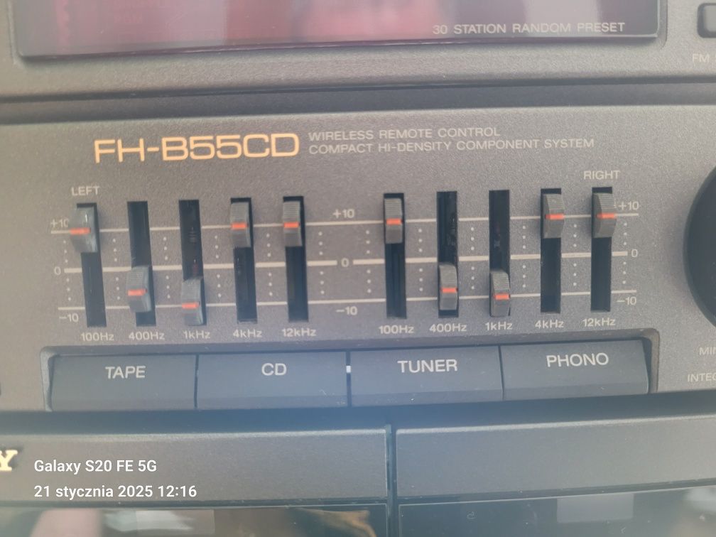 Wieża japońska SONY- kolumny sprzedane(RADIO GRA TYLKO)
