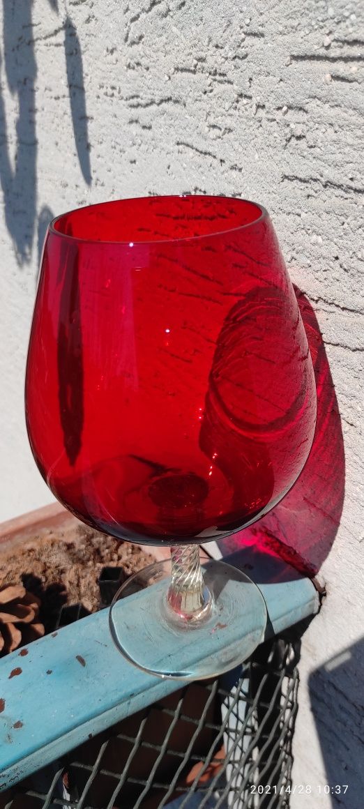 Retro Ruby Red Brandy Glasses czerwony
Kieliszek