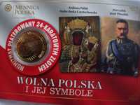 Numizmat Wolna Polska i jej symbole Józef Piłsudski