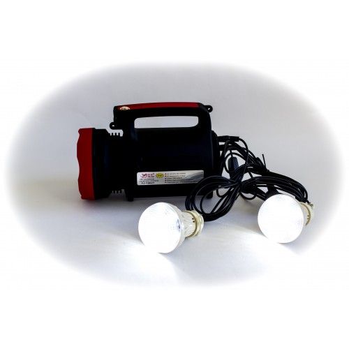 Фонарь ручной светодиодный Yajia YJ-1902T с солнечной панелью и USB